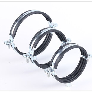 攻丝黑皮管卡20管夹 PVC PPR水管卡扣白M锌铁管卡子吊卡抱箍固定