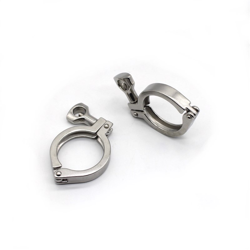 304/316L卫生级不锈钢快装卡箍快F速接头抱箍管箍重型加厚卡盘卡