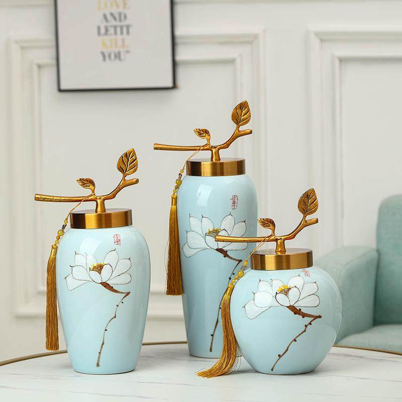 创意花瓶家居饰品景德镇手绘陶瓷花瓶白叶子三件套花器组合,金属材料及制品,金属结构件,淘宝优惠券,粉丝福利购,淘宝优惠卷