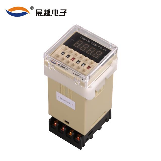 展越DH48S-S 220v延时循环控制器时间继电器AC/DC24V-240V送底座*