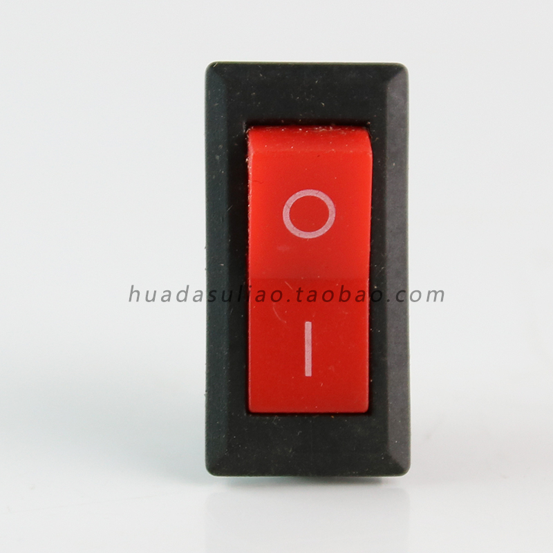 热卖逆变器船型开关翘板开关KCD1X2 16A250V 红色两档三脚铜脚