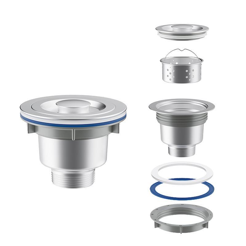 厨房水槽盆中盆塑料下p水盖子通用沥水盆下水器配件洗菜盆不锈钢