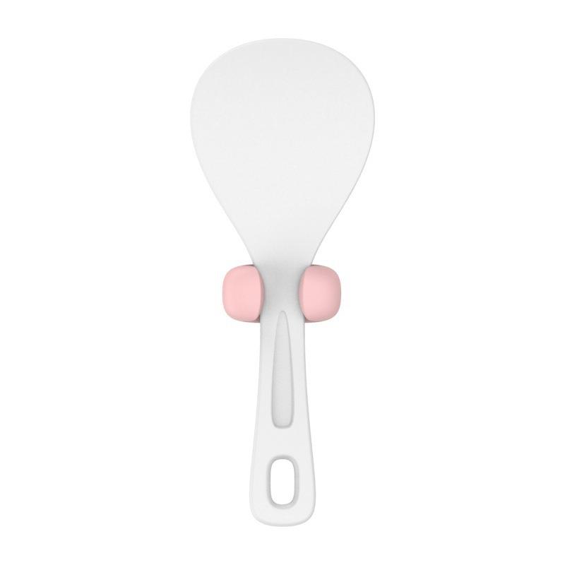 粘贴式饭勺收纳架厨房壁挂v打饭瓢置物架电饭煲勺子架饭铲挂架