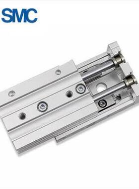 SMC直线导滑台气缸HLS6/8/12 MXS6/8X10X20X30X40X50X75X100SAS B