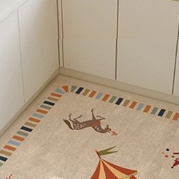 扇形厨房专用地垫卡通防滑防油垫子易打理耐脏脚垫硅藻泥吸水