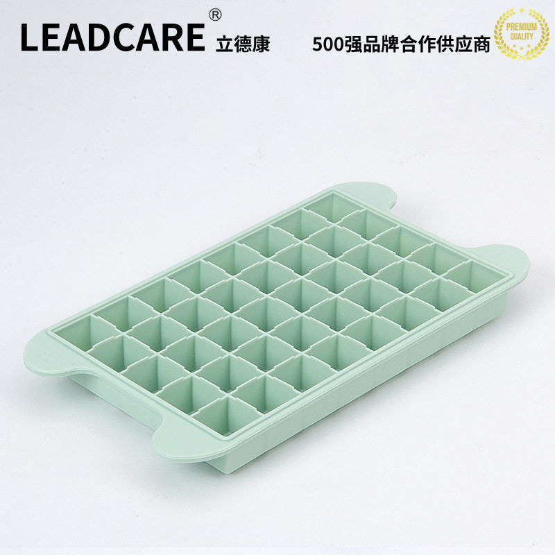 40格硅胶冰格易脱模软模具制冰盒冰箱冻冰块小格子带盖家用做冷饮图片