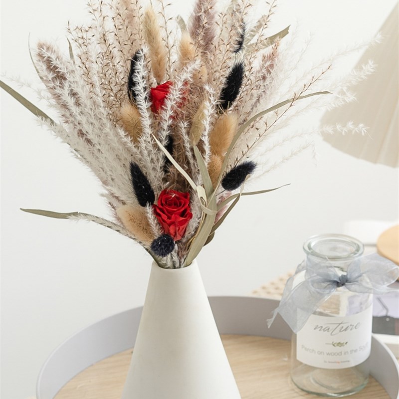 网红芦苇干花仿真花高端家里装饰花卉摆件高档家居摆花客厅装饰品