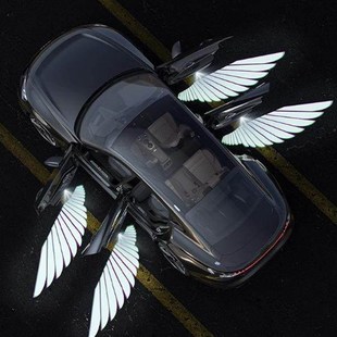 天使之翼迎宾灯汽车用品车载氛围灯车门灯照地灯车内改装开门投影