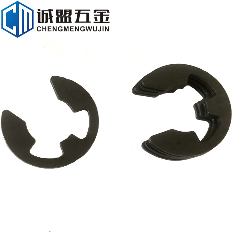 GB898轴用E型外卡卡簧开口挡圈65Mn锰卡环卡扣1.2-24卡槽套装