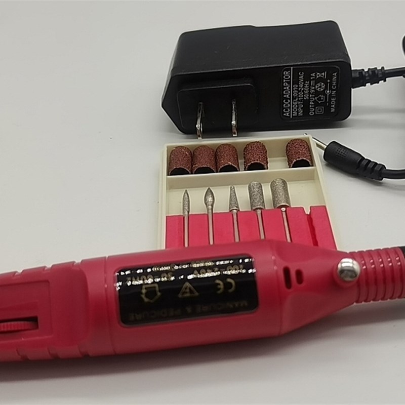 220V美甲打磨机器灰厚指甲修甲器磨甲电动不锈钢打磨头死皮卸甲