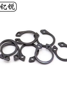 M3-200黑色轴卡A型弹性C型扣环GB894轴用卡簧11/12/15外卡轴承