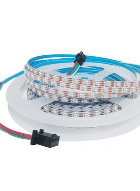 5V2020rgb灯带WS2812可编程跑马流水窄版4mm宽144灯每米幻彩灯条