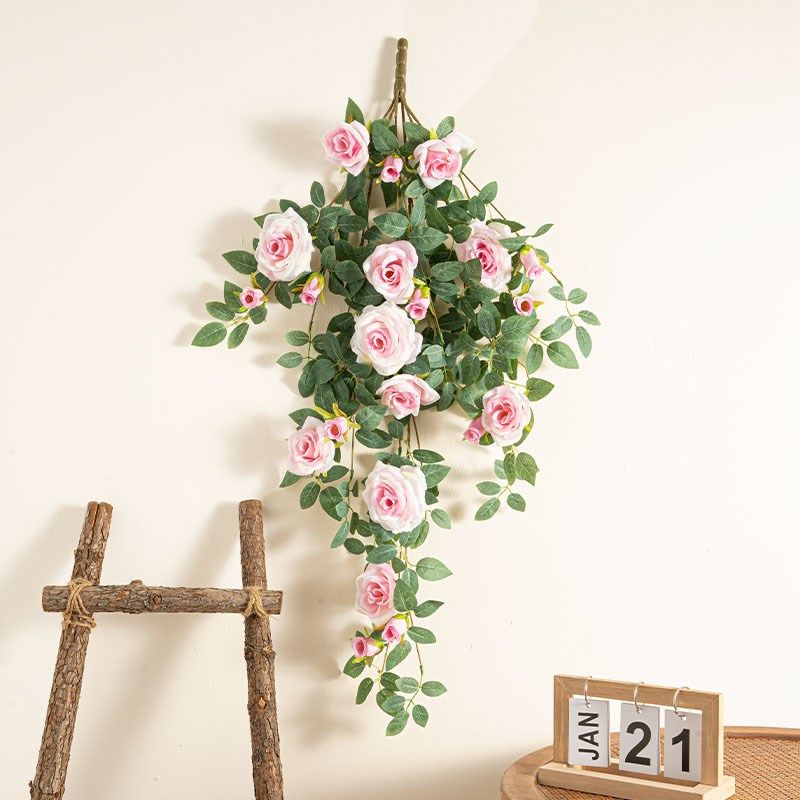 仿真玫瑰花藤墙面遮挡壁挂墙上装饰绿植假花藤条橱窗栏杆美化造景,珠宝/钻石/翡翠,翡翠裸石/蛋面,淘宝优惠券,粉丝福利购,淘宝优惠卷