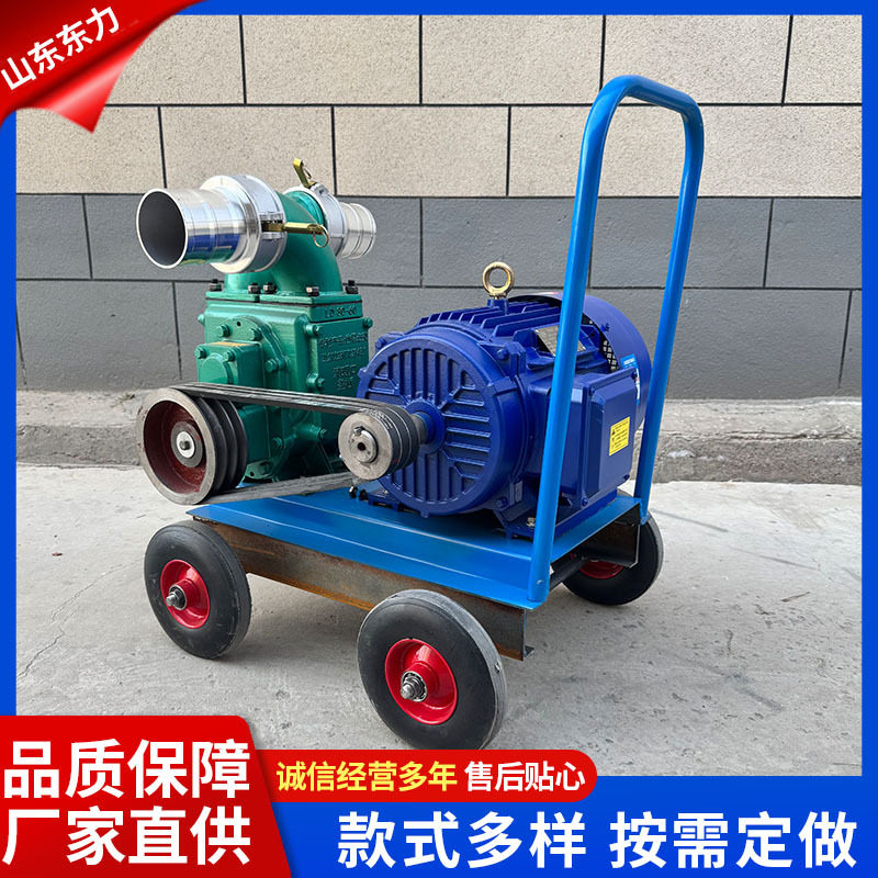 厂家直供电和柴油吸污泵养殖场鸭粪猪粪吸粪泵手推车强力抽粪泵