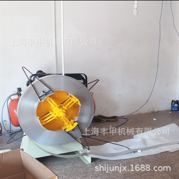 1500mm宽10T材料架 飞剪放卷机 分条开卷机 自动收卷机 收料架