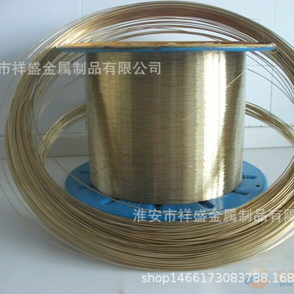 江苏现货供应低碳0.7mm黄铜软铁丝 工艺品金黄色镀铜丝价格