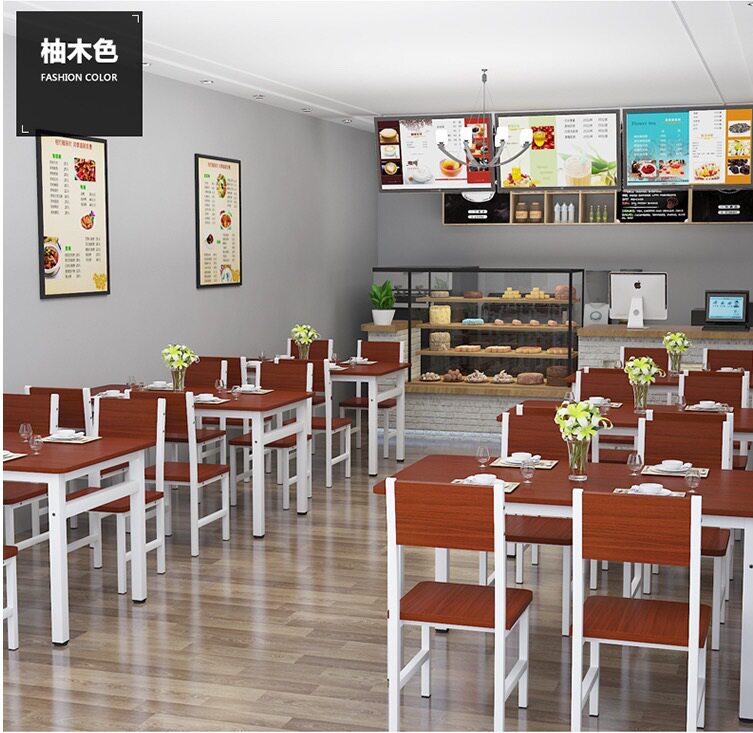 餐厅家用长方形餐桌椅套装