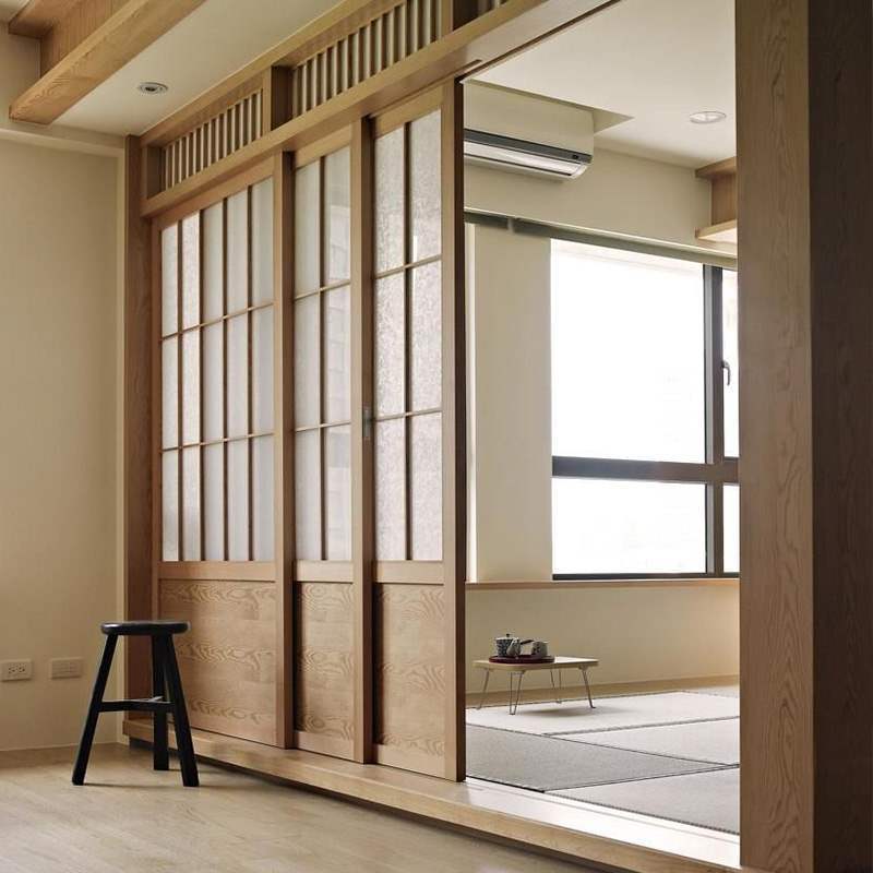 日式实木榻榻米和室推拉门