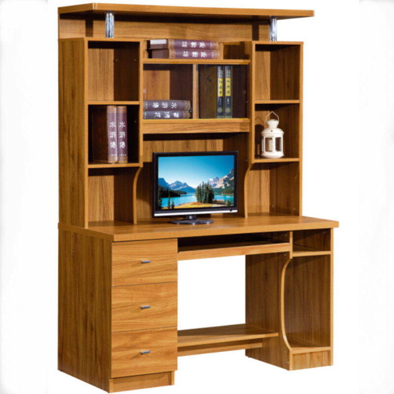 家用台式电脑桌 办公书台 简易电脑桌 学习桌 书桌书架组合书法台