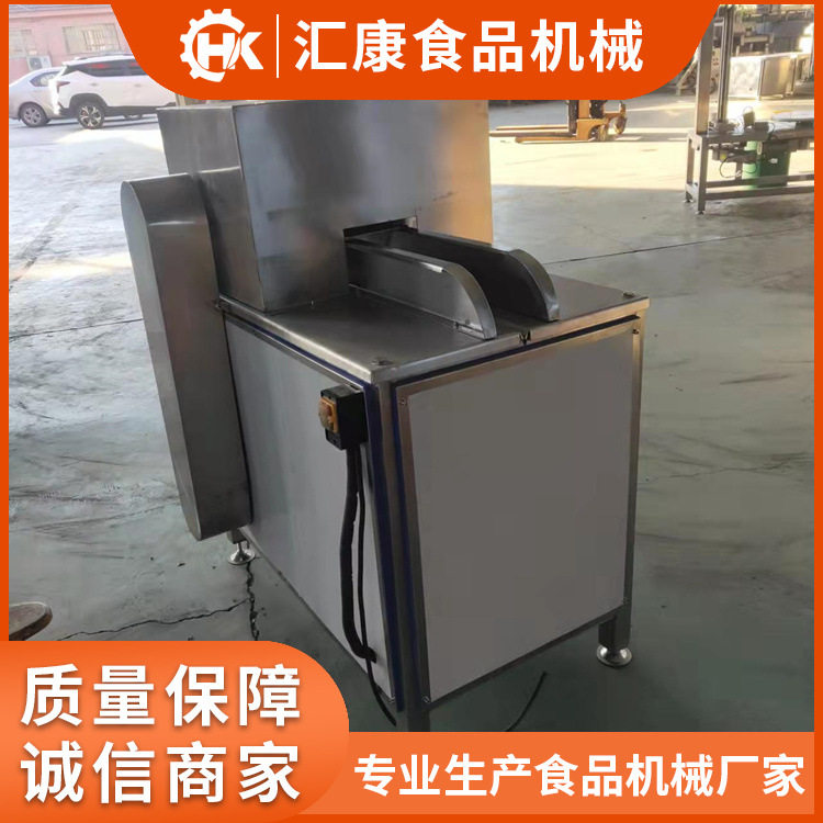 汇康牌鸡骨架劈半机 圆刀式快速旋转猪蹄分切机 客户认可切割均匀