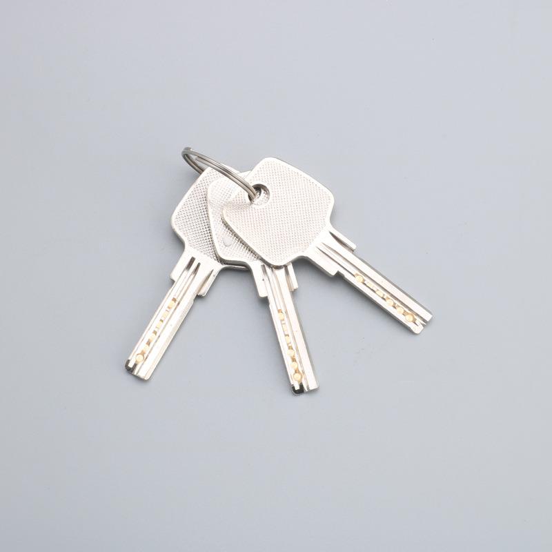 天宇家用锁具三杆执手锁三柱锁替换球形门锁塑钢门锁60402L孔新款
