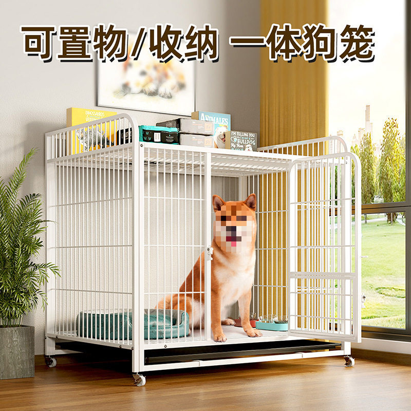 小型犬铁笼中大型方管跨境厂家批发置物狗笼子加粗宠物狗笼狗窝