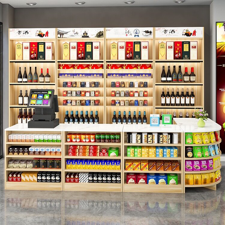 便利店超市转角烟酒展示柜