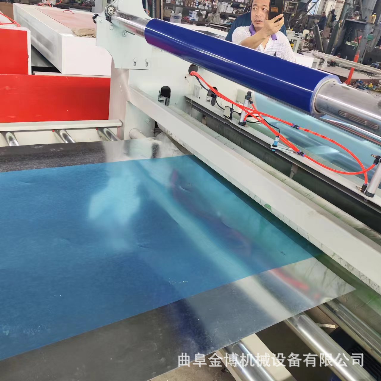 加热辊压膜自带粘性保护膜覆膜机 不锈钢板冷裱PVC膜双面贴膜机