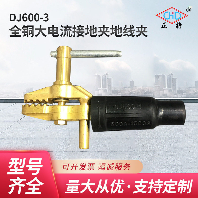厂家供应全铜大电流接地夹地线夹DJ600-3直销