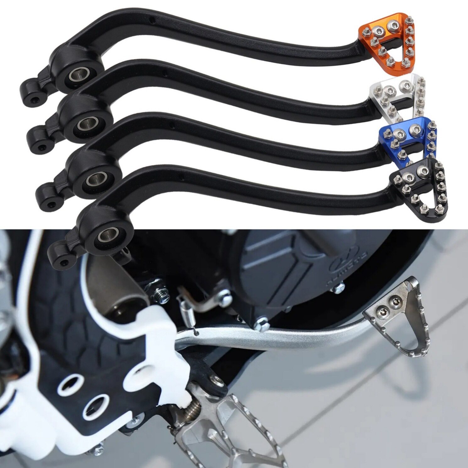 适用17-22款KTM/GAS/Husqvarna 125 250 300 350 530后刹车踏杆