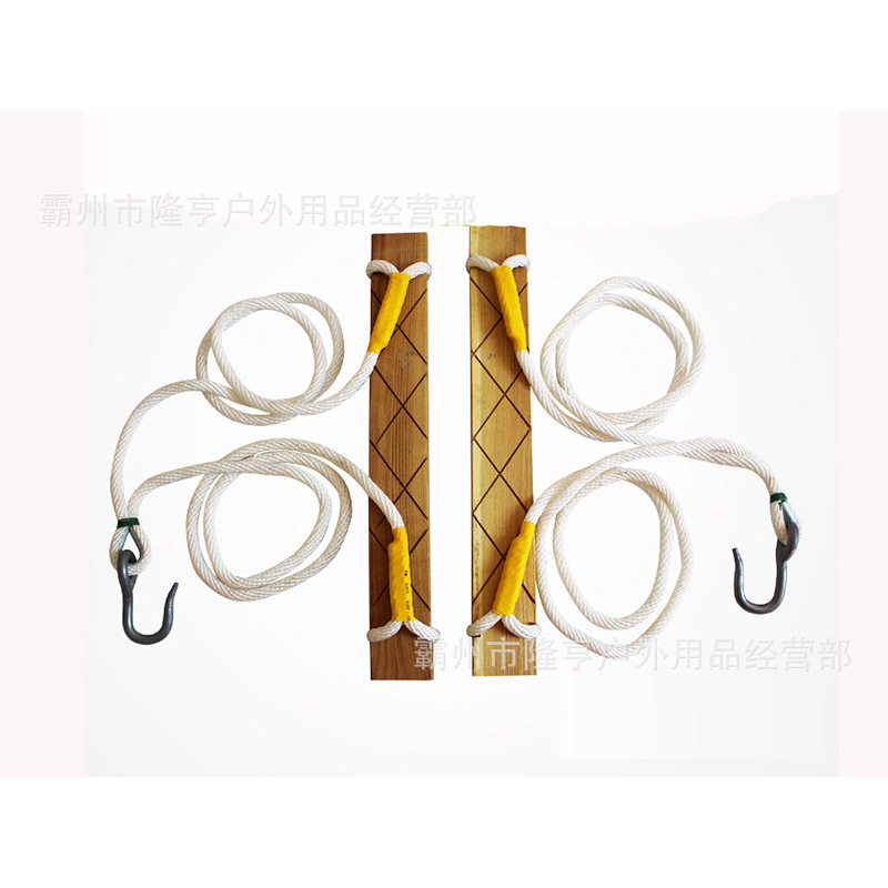 电力登杆踩板登高板棕绳麻绳踩板双保险登高板电工攀登用登高板