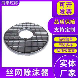 大型丝网气阻雾不锈钢除雾器金属丝网除沫器化工冶金雾气分离器