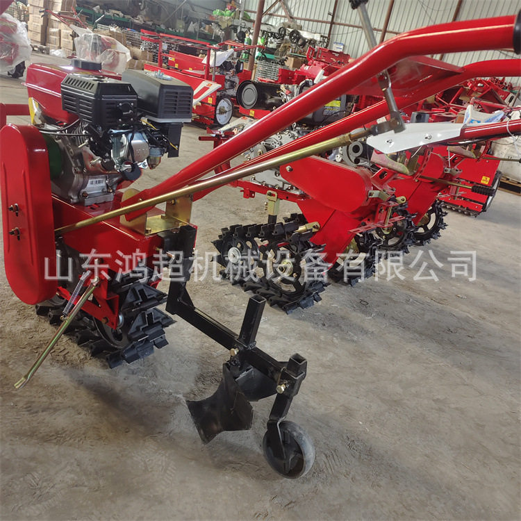 链轨式独轮犁地机8马力趟地机 手扶小型开沟机