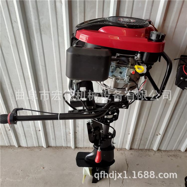 小型螺旋桨推进器渔船木筏挂桨机汽油大马力船用外机