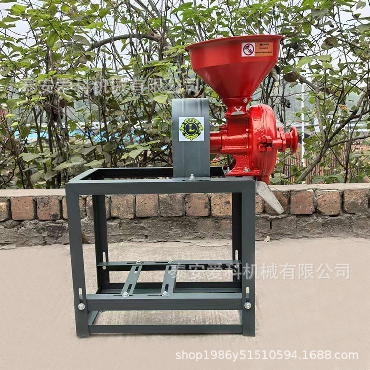 260型干湿两用磨粉磨桨机机架加宽加厚打浆机170汽油机款粗细可换