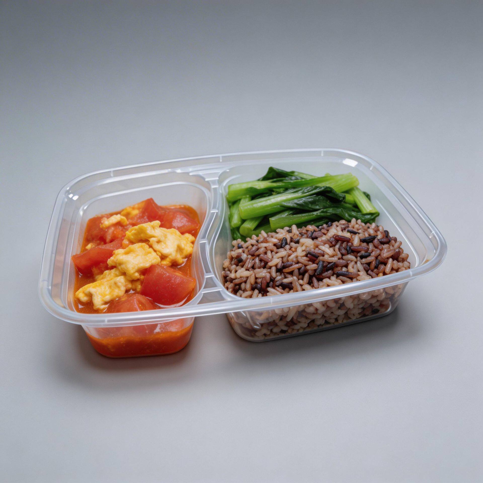 1000ml一次性餐盒分格打包快餐盒6828外卖盒微波炉可用食品级便当