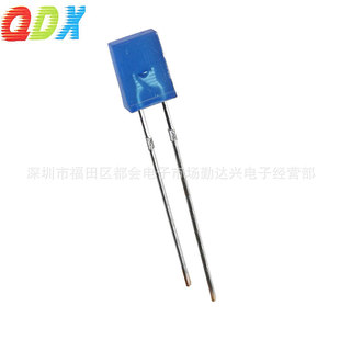 7方形LED高亮雾状蓝光 7mm蓝灯led灯珠指示灯 257蓝发蓝