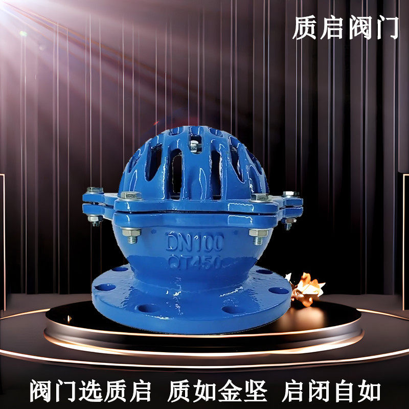 H42X-10Q法兰底阀水泵抽水底阀泉州质启球墨铸铁法兰底阀DN50-300