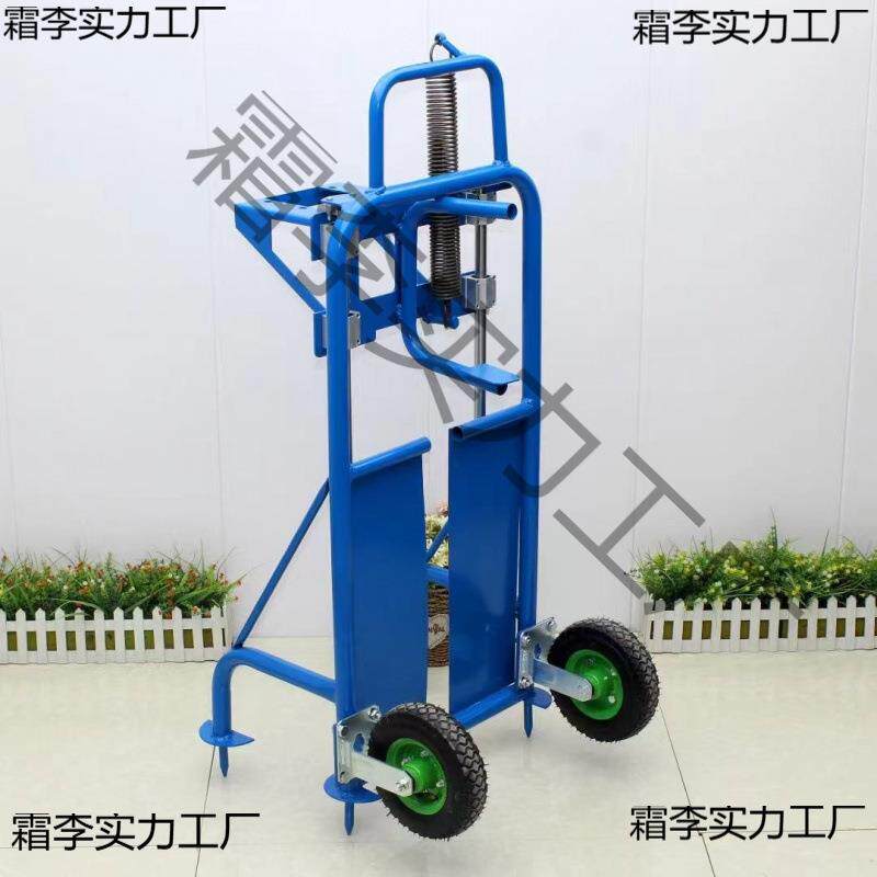 脚踩式地钻架手摇式手推式农用打洞地钻挖坑架小型种植机用架子