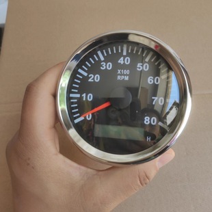 转速表发动机船用车用转速表0 8000转指针转速表指针转速表测试