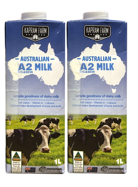 澳大利亚进口A2β-酪蛋白牛奶Sam低温生牛乳1L*2/组