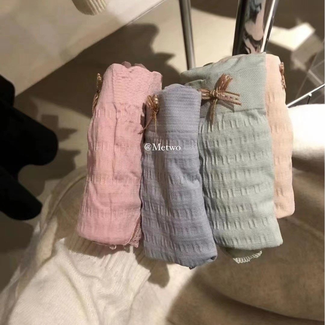 METWO甜心云朵裤蕾丝泡泡蚕丝蛋白无痕透气高弹女士中腰三角裤女,女士内衣/男士内衣/家居服,女三角裤,淘宝优惠券,粉丝福利购,淘宝优惠卷