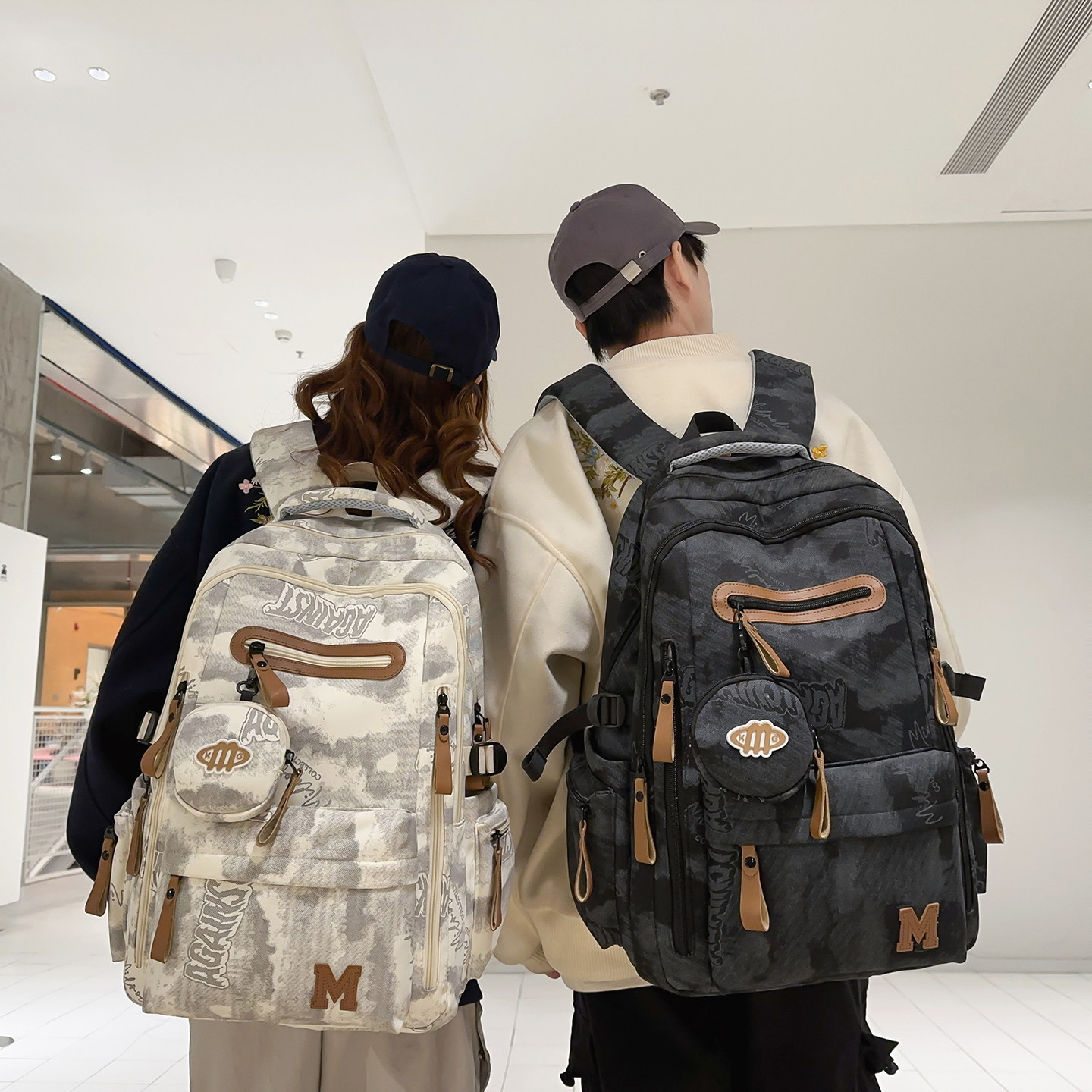 书包男生高中双肩包大学生女初中高颜值大容量背包百搭旅行电脑包