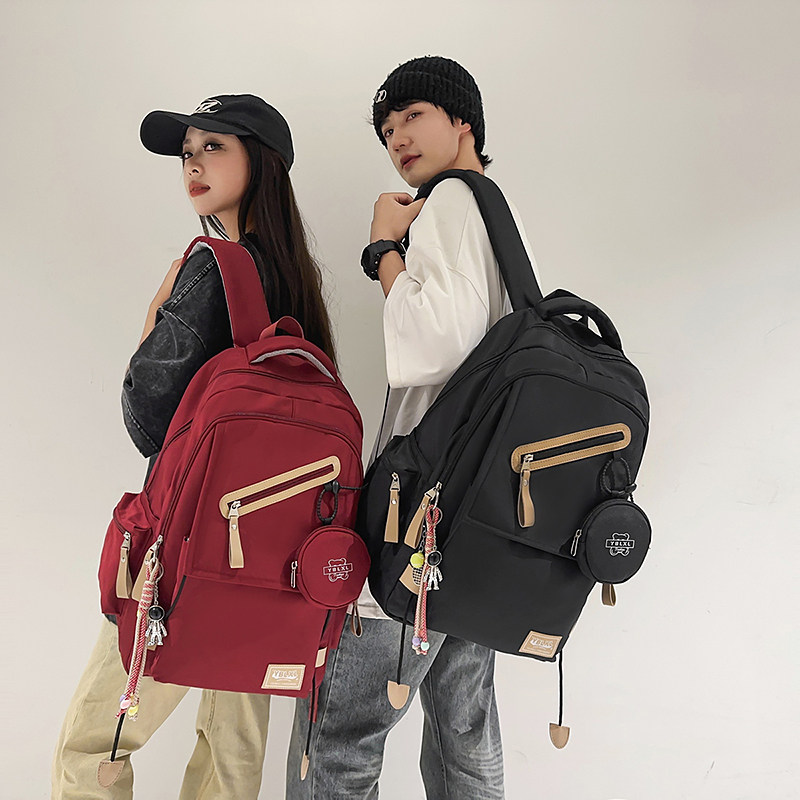 初中生书包男学生减负护脊轻便大容量背包2025新款高中女孩双肩包