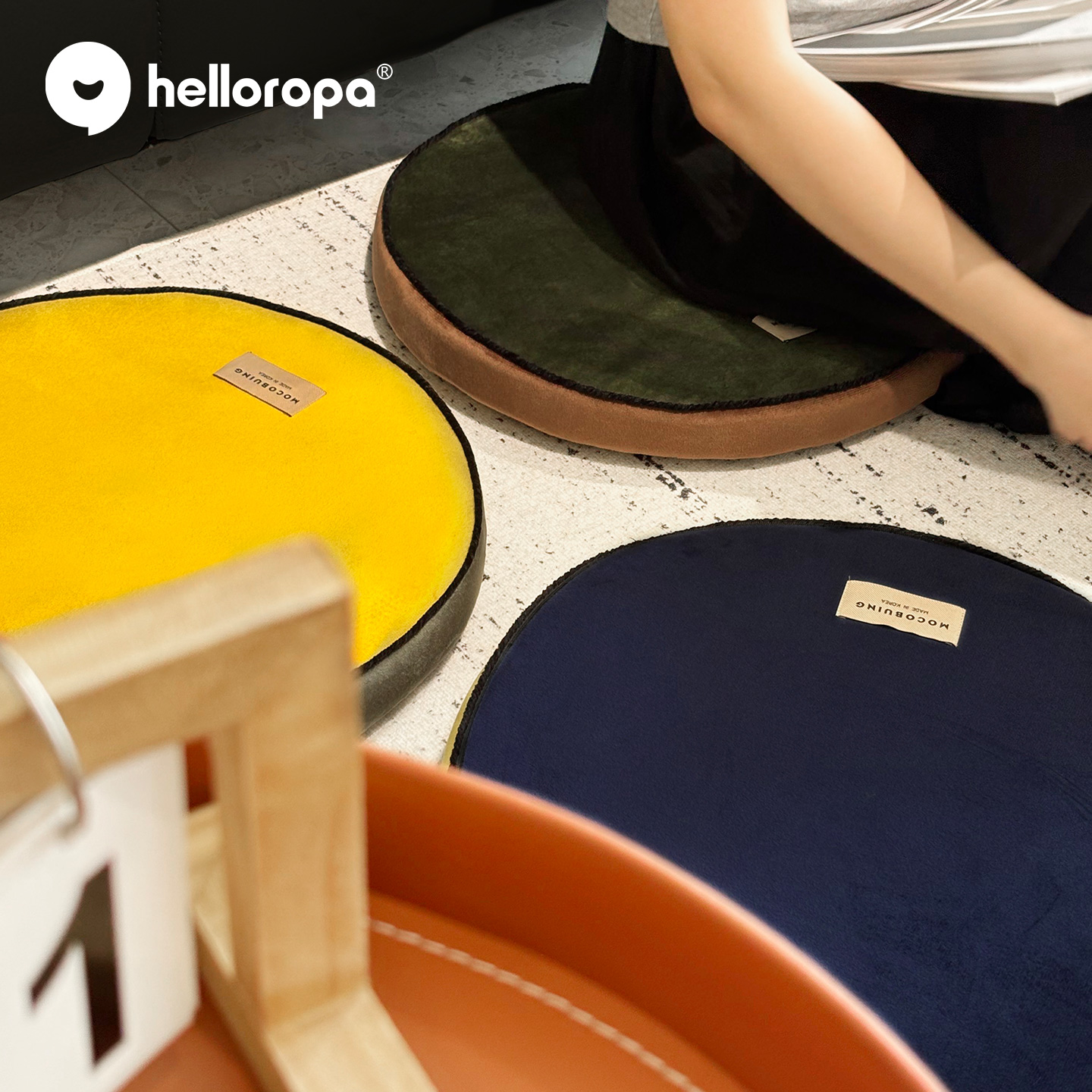 罗帕中古包豪斯风格坐垫地上飘窗客餐厅椅垫慢回弹可拆卸可拆洗