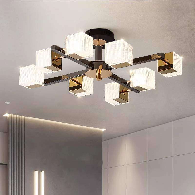 轻奢吸顶灯后现代大客厅主灯大气意式卧室灯魔方简约餐厅灯具,电子元器件市场,其它元器件,淘宝优惠券,粉丝福利购,淘宝优惠卷
