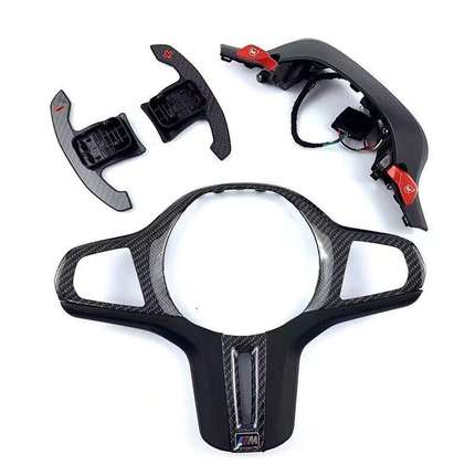 适用宝马M1M2按键模块345678系X3X4X5X6X7改装方向盘碳纤维MP拨片