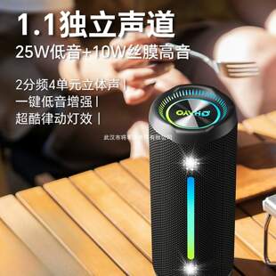 雷登x10MAX 蓝牙音箱35W大音量超重低音炮家用户外便携防水小音响