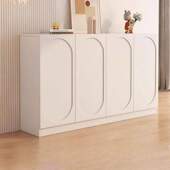 鞋 大容量玄关靠墙鞋 架收纳客厅储物柜奶油法式 柜家用门口入户柜子