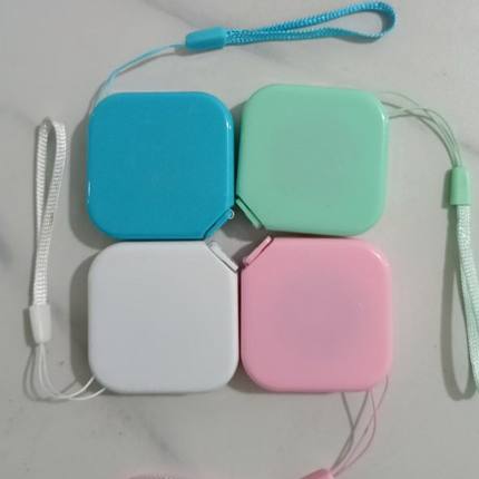 迷你小卷尺多功能方形便携皮尺测量三围胸围腰围软尺子量衣尺